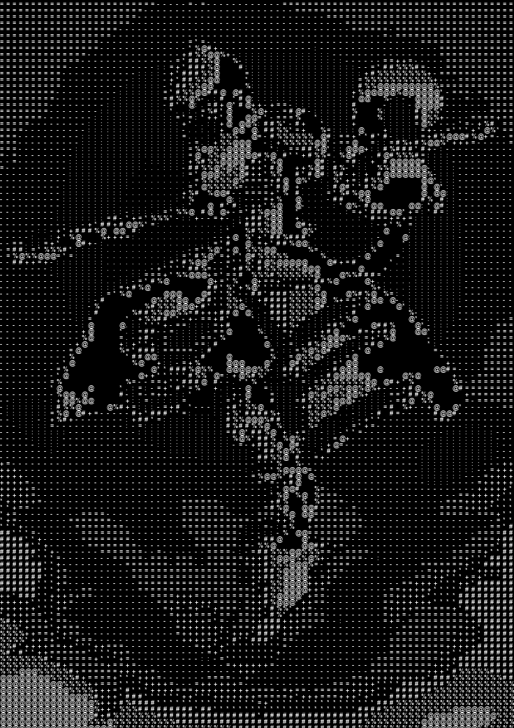 ASCII Art - Grey 10 (Small Patch)